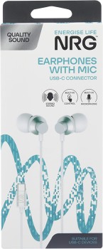 NRG+Wired+Earphones+with+Mic+1+Each