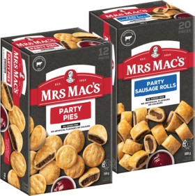 Mrs+Mac%26rsquo%3Bs+Mini+Party+Pies+12+Pack+or+Party+Sausage+Rolls+20+Pack