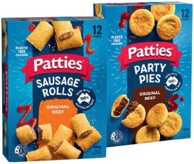 Patties+Party+Pies+or+Sausage+Rolls+12+Pack+Selected+Varieties