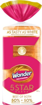 Wonder+Bread+5+Star+680g+Selected+Varieties