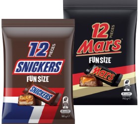 Mars%2C+Snickers+or+Maltesers+Fun+Size+Pack+132%E2%80%91192g+Selected+Varieties