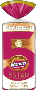 Wonder+Bread+5+Star+680g+Selected+Varieties
