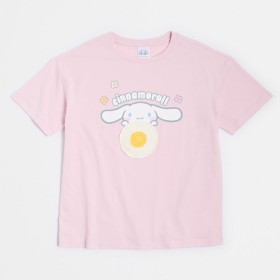 Cinnamonroll+Crochet+Print+Tee