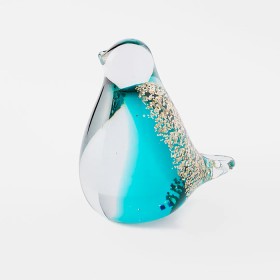 Glass-Bird-With-Gold on sale