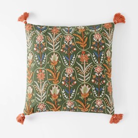 Botany-Embroidered-Cushion-Sage on sale