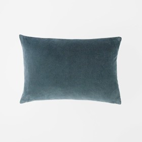 Meera+Velvet+Linen+Cushion+-+Steel