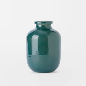 Soreli-Glass-Vase-Large-Peacock-Blue on sale