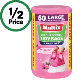 Multix-Colour-Scents-Large-Kitchen-Tidy-Bags-Pk-60 on sale