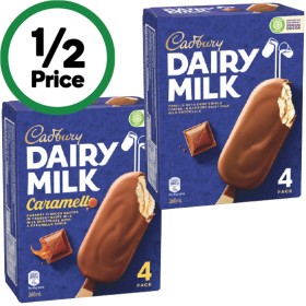 Cadbury+Ice+Cream+Bars+or+Sticks+300-360ml+Pk+4-6+%26ndash%3B+From+the+Freezer
