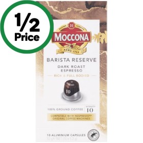 Moccona-Coffee-Capsules-Pk-10 on sale