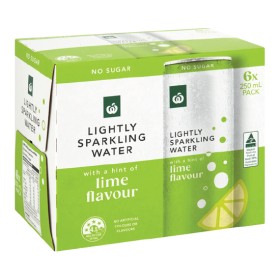 Woolworths+Lightly+Sparkling+Water+6+x+250ml