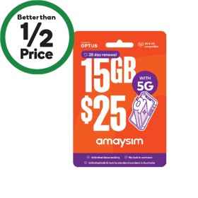 amaysim-25-SIM-Pack on sale