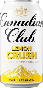 NEW-Canadian-Club-Lemon-Crush-Whisky-Cans-375mL on sale