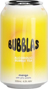 Bubblas+Mango+Alcoholic+Bubble+Tea+Cans+with+Mango+Jelly+Pearls+330mL
