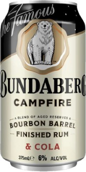 Bundaberg+Campfire+Bourbon+Barrel+Finished+Rum+%26amp%3B+Cola+6%25+Cans+375mL