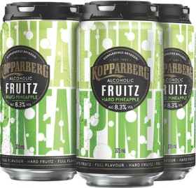 NEW+Kopparberg+Fruitz+Hard+Pineapple+8.3%25+375mL