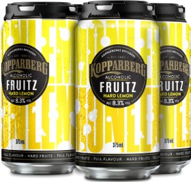 NEW+Kopparberg+Fruitz+Hard+Lemon+8.3%25+375mL