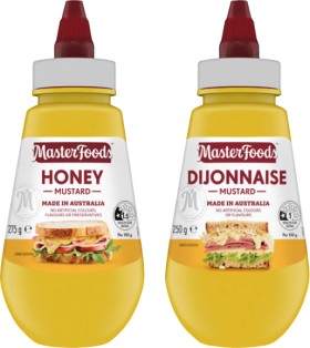 MasterFoods+Squeezy+Mustard+250%E2%80%91275g+Selected+Varieties