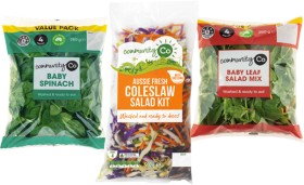Community+Co+Baby+Leaf+Salad+Mix+260g%2C+Baby+Spinach+Big+Bag+260g+or+Coleslaw+Salad+Kit+500g