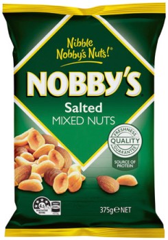 Nobby%26rsquo%3Bs+Salted+Mixed+Nuts+375g+or+Snack+Mix+275g