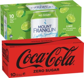Coca%E2%80%91Cola%2C+Sprite+or+Mount+Franklin+Lightly+Sparkling+Water+10x375mL+Selected+Varieties