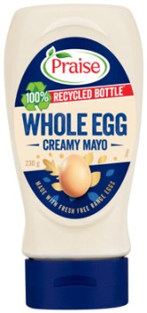Praise+Whole+Egg+Squeezy+Mayo+230-250g+Selected+Varieties