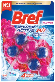 Bref+Rim+Block+Toilet+Cleaner+Power+Active+or+Blue+Active+2+Pack+Selected+Varieties