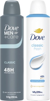 Dove+Antiperspirant+Deodorant+Spray+250mL+Selected+Varieties