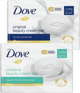 Dove+Beauty+Cream+Bar+2x90g+Selected+Varieties