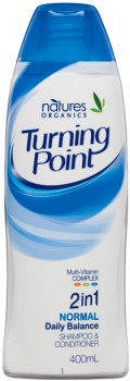 Natures+Organics+Turning+Point+2%E2%80%91in%E2%80%911+Shampoo+%26amp%3B+Conditioner+400mL+Selected+Varieties