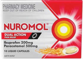 Nuromol+Dual+Action+10+Liquid+Capsules