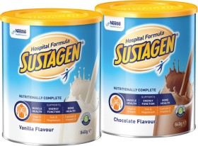 Sustagen+Hospital+Formula+Vanilla+or+Chocolate+Flavour+840g