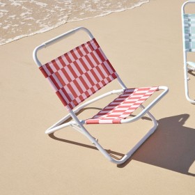 Sundays-Mecca-Check-Beach-Chair-by-Pillow-Talk on sale