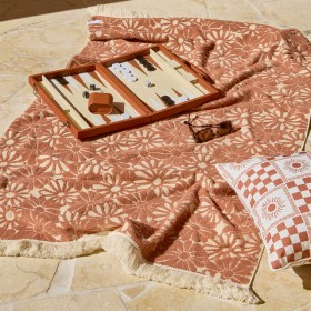 Sundays-Lani-Floral-Terry-Jacquard-Beach-Towel-by-Pillow-Talk on sale