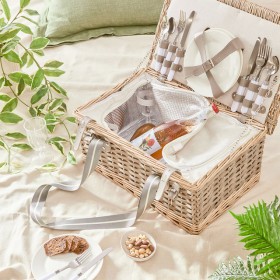 Sundays-Finley-Insulated-Picnic-Basket-Set-by-Pillow-Talk on sale