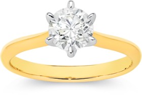 Alora-9ct-Gold-Lab-Grown-Diamond-Solitaire-Ring on sale