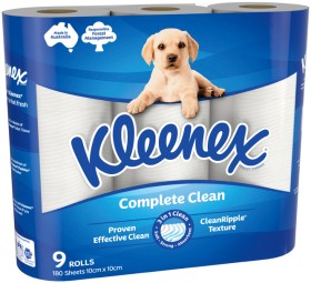 Kleenex+Complete+Clean+Toilet+Tissue+9+Pack