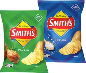 Smith%26rsquo%3Bs+Crinkle+Cut+Chips+150%E2%80%91170g+Selected+Varieties