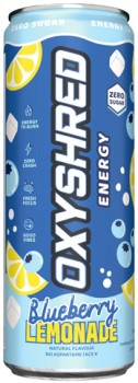 NEW+Oxyshred+Blueberry+Lemon+Energy+Drink+355mL