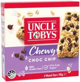 Uncle+Tobys+Muesli+Bars+5%E2%80%916+Pack+or+Le+Snak+6+Pack+Selected+Varieties