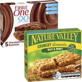 Fibre+One+Bars+or+Squares+105g-120g+or+Nature+Valley+Crunchy+Bars+252g