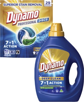 Dynamo+Professional+Laundry+Liquid+2+Litre+or+Capsules+29+Pack