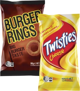 Twisties%2C+Burger+Rings+or+Cheetos+65g-90g
