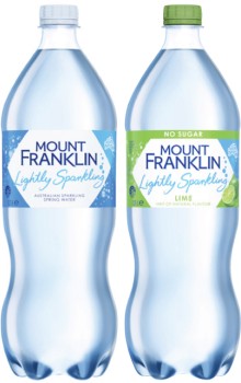 Mt+Franklin+Lightly+Sparkling+Water+1.25+Litre