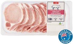 Coles+Australian+Pork+Thin+Cut+Loin+Steaks+500g