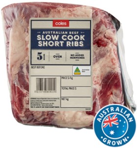 Coles+Australian+No+Added+Hormones+Beef+Slow+Cook+Short+Ribs