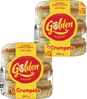 Golden+Crumpet+Rounds+6+Pack+300g
