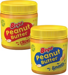 Bega+Smooth+or+Crunchy+Peanut+Butter+375g