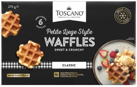 Toscano+Petite+Liege+Style+Waffles+6+Pack+270g