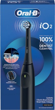 Oral+B+iO2+Electric+Toothbrush+Black+1+Pack